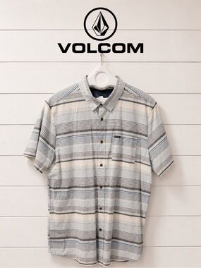VOLCOM Striped Button-Up Shirt - - Size XL - NWT